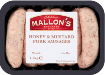 Mallon's Sausage Honey & Mustard - 1.2kg