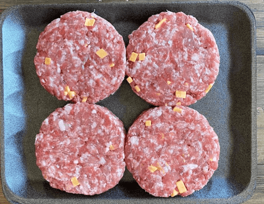 Australian Grass Fed Gourmet Cheese Beef Burgers 1kg