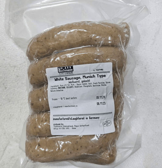 FROZEN Pork White Sausage-Weisswurst 800G