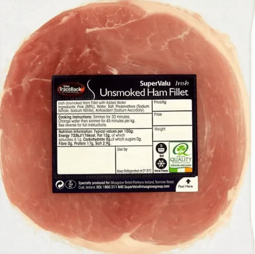 Oliver Carty Pale Ham Fillet 2kg PER KG - Springbok Butchery
