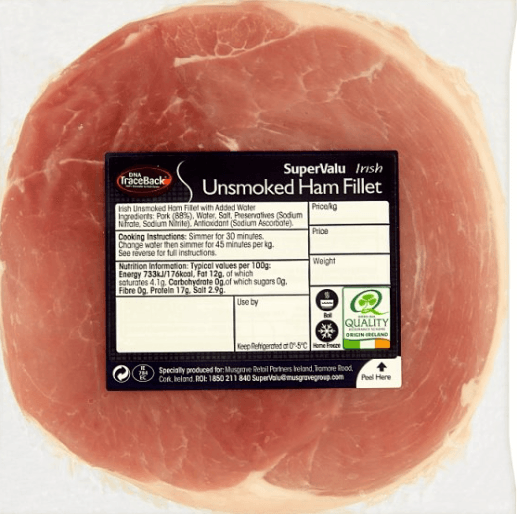 Oliver Carty Pale Ham Fillet 2kg PER KG