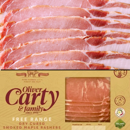 FROZEN OC SMOKED MAPLE RASHER 150gram