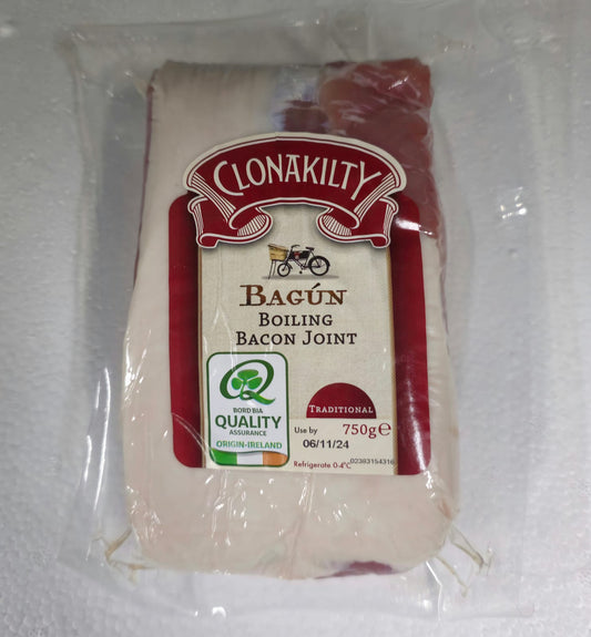 FROZEN CLONAKILTY BOILING BACON 750gr