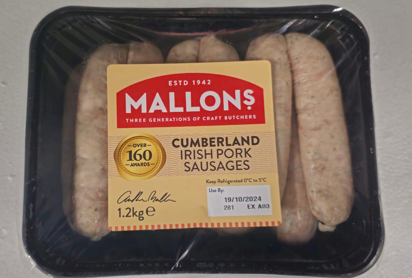 Mallon's Loose Sausage Cumberland - 1.2kg