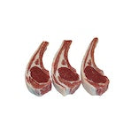 Lamb Chops NOT FRENCHED ( Actual weight and price will vary depending on the size of the Rack between 1.4kg and 1.6)